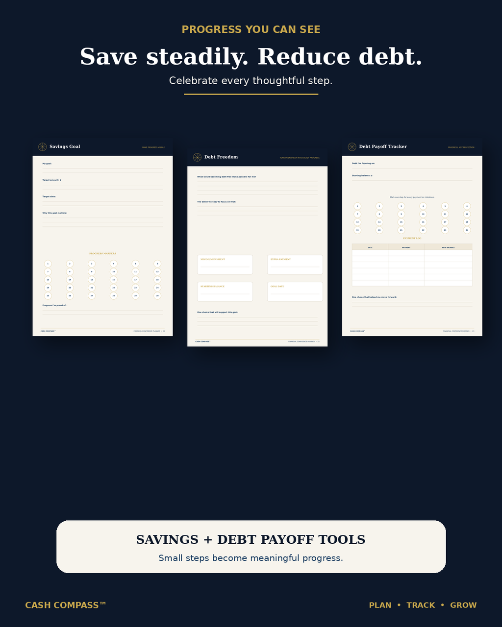 The Financial Confidence Planner™ — Printable PDF