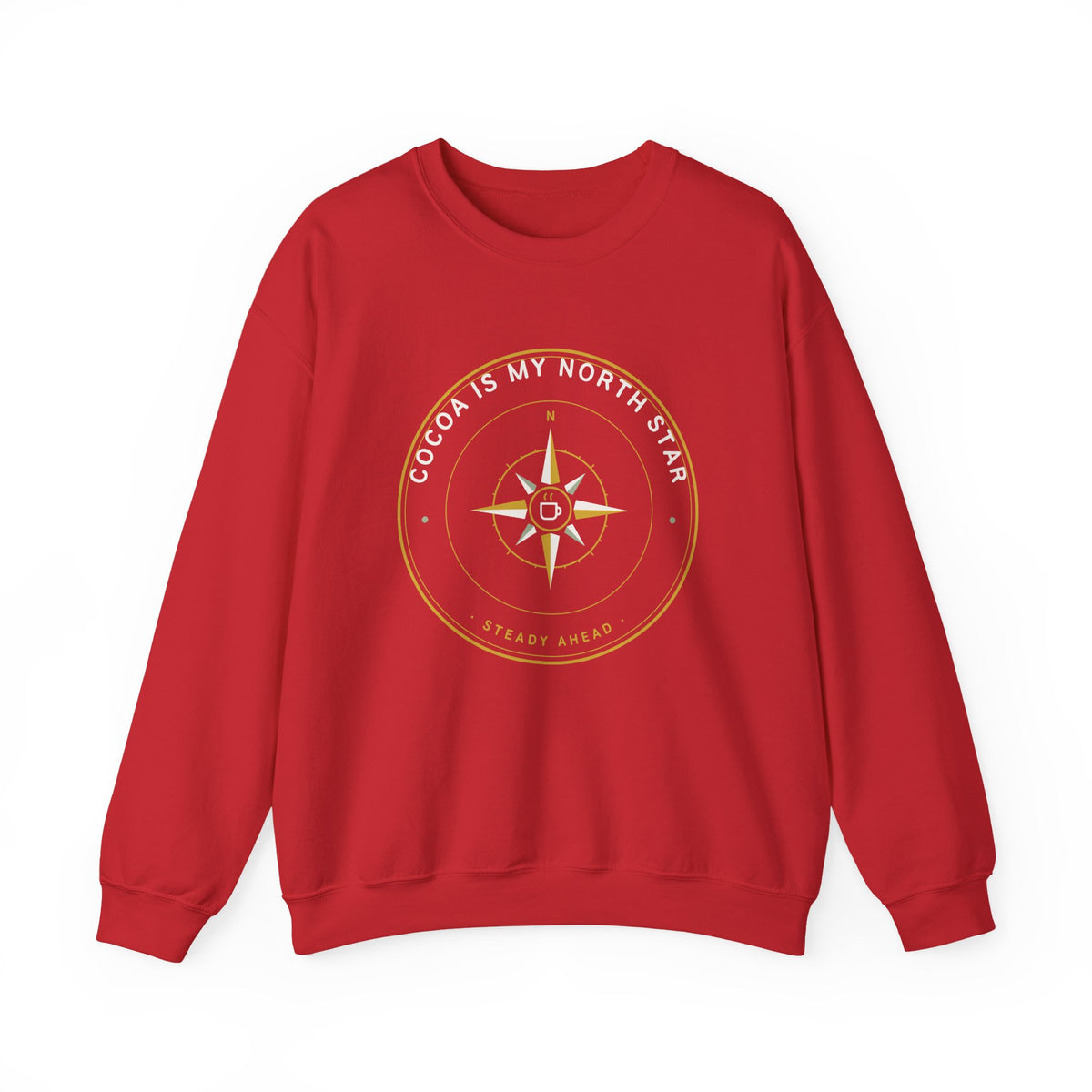Cocoa Is My North Star Compass Crewneck Sweatshirt