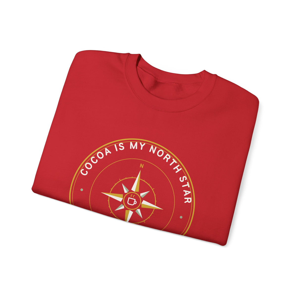Cocoa Is My North Star Compass Crewneck Sweatshirt
