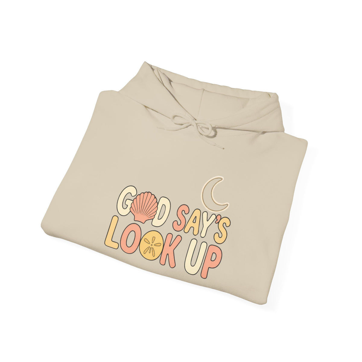 God Says Look Up Inspirational Hoodie