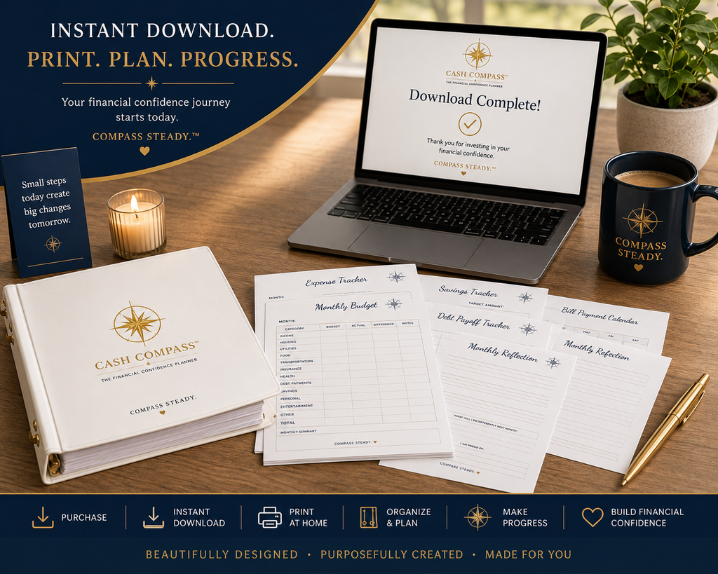 The Financial Confidence Planner™ by Cash Compass™ — Printable PDF Edition