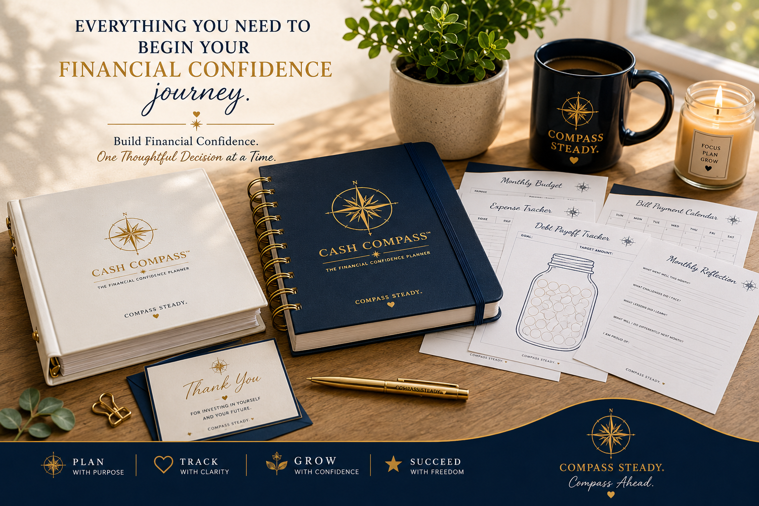 The Financial Confidence Planner™ by Cash Compass™ — Printable PDF Edition