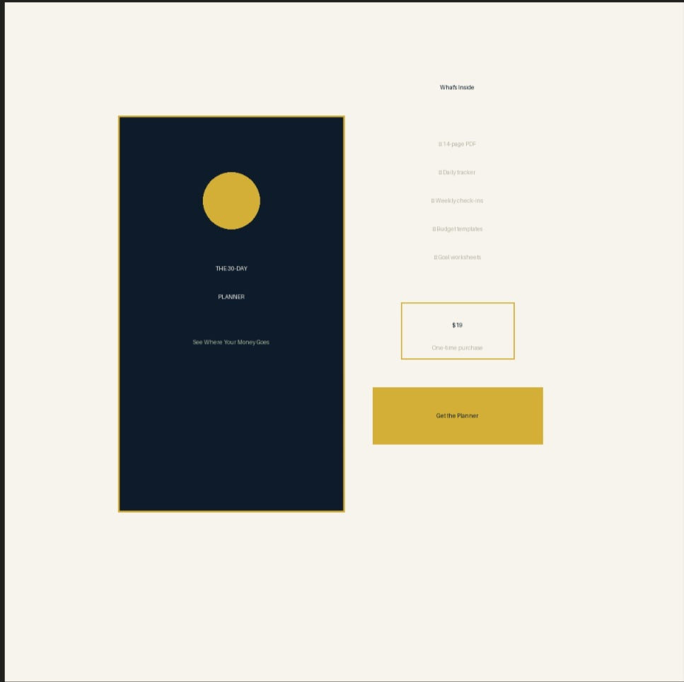 Cash Compass 30-Day Planner