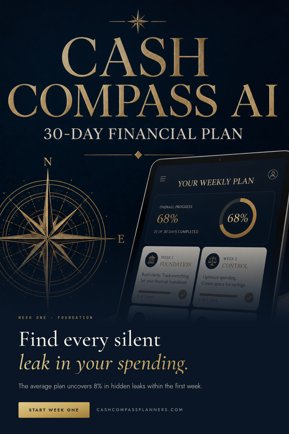 Cash Compass™ AI Personalized 30-Day Financial Plan