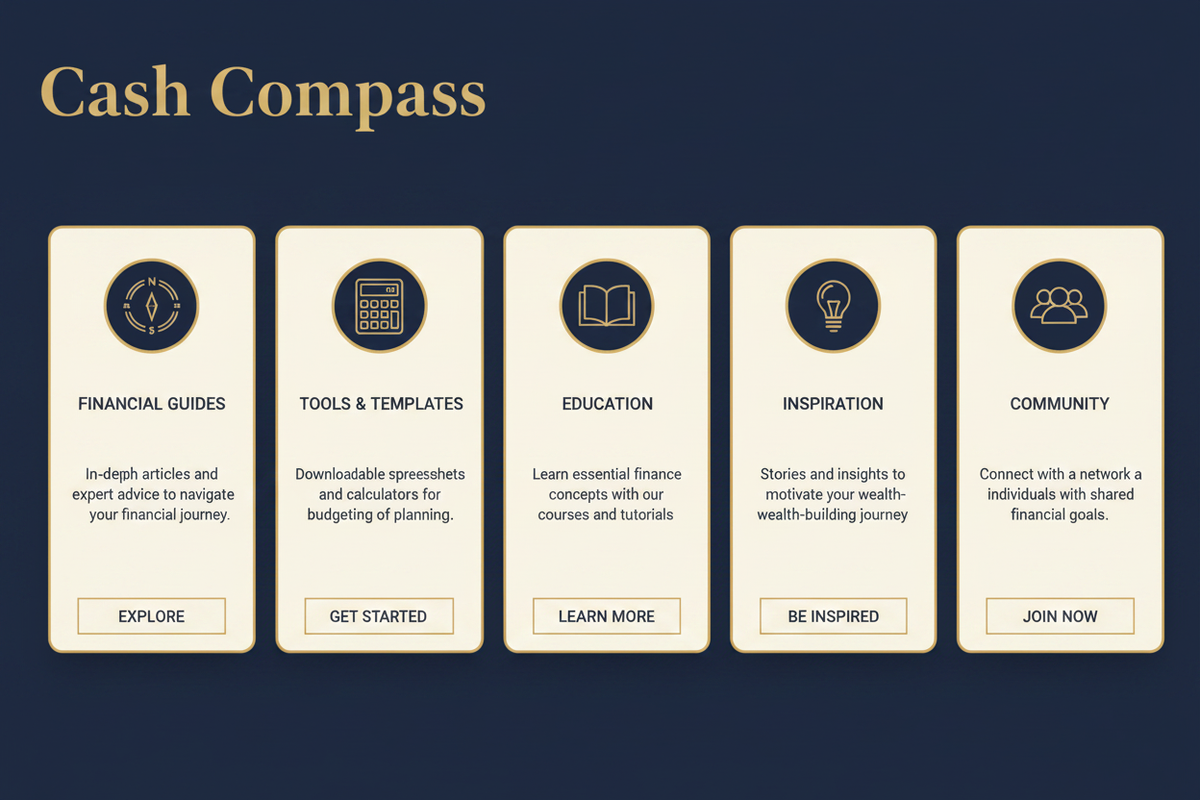 Navy Background Cream Cards